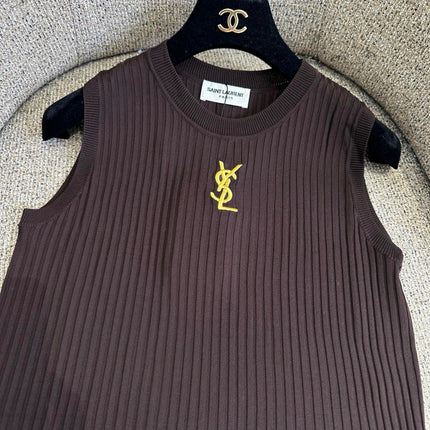 YSL 26S KNIT VEST TOP 385