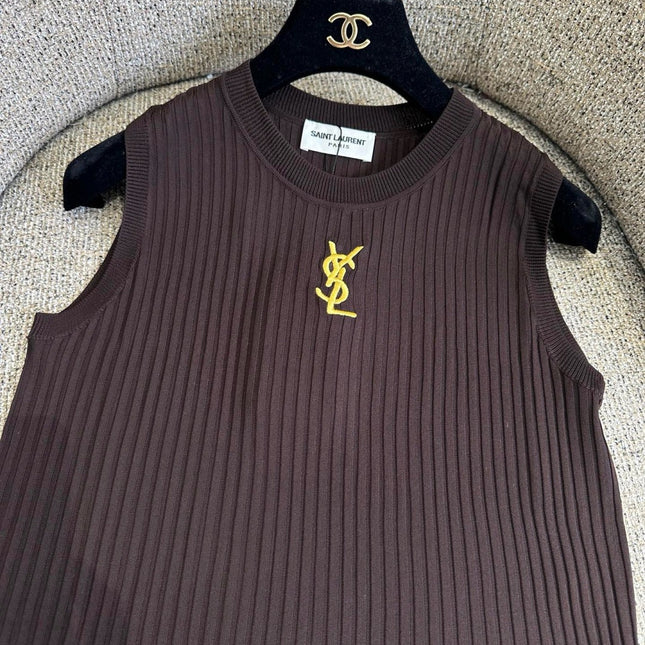 YSL 26S KNIT VEST TOP 385