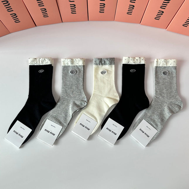 CELINE 26S CREW SOCKS 335523 (1 BOX)