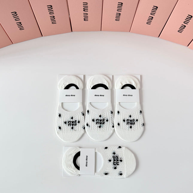 MIUMIU 26S NO-SHOW SOCKS 415707 (1 BOX)