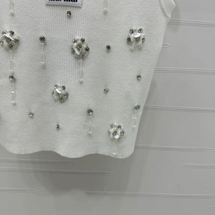 Miumiu 25 White Crop Top