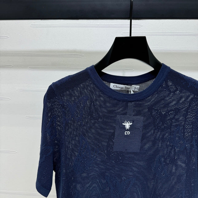 DIOR 25S BUTTERFLY WOVEN T-SHIRT 264064