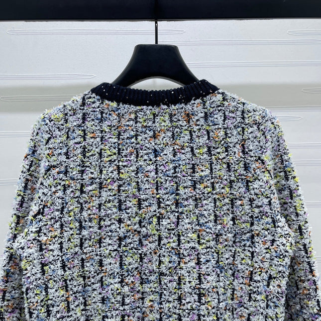 CHANEL 26S FLORAL KNIT CARDIGAN 735