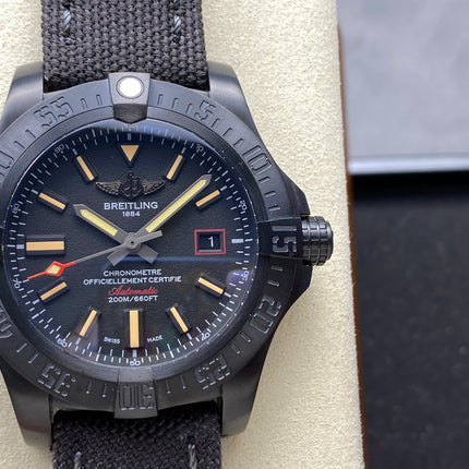 AVENGER BLACKBIRD TITANIUM CASE BLACK NYLON STRAP