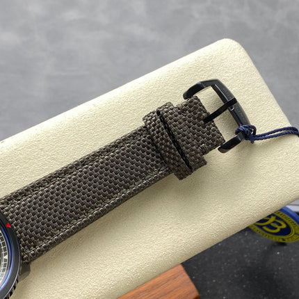 AVIATOR 8 CURTISS AUTOMATIC STEEL CASE KHAKI GREEN NYLON STRAP