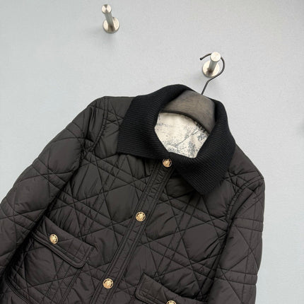 DIOR 26S QUILTED KNIT-COLLAR JACKET 1655