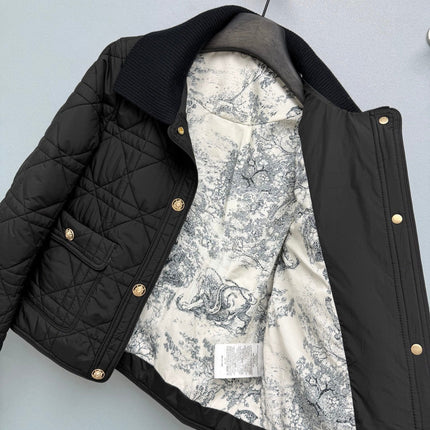 DIOR 26S QUILTED KNIT-COLLAR JACKET 1655