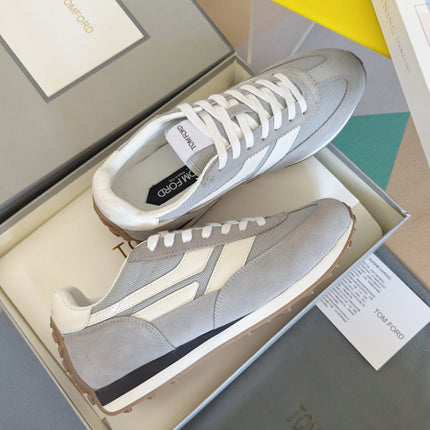 TOM FORD 26S SNEAKERS IN GREY SUEDE