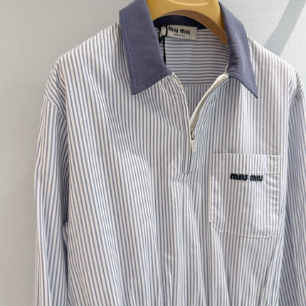 MIUMIU 26S LONG-SLEEVE SHIRT DRESS 1427