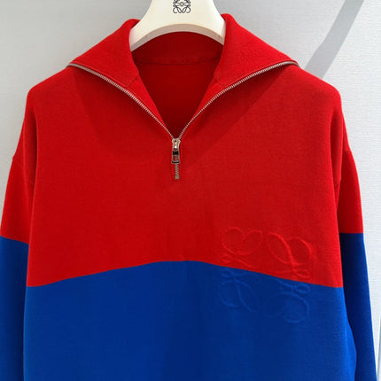 LOEWE 26S HALF-ZIP KNIT SWEATER 647