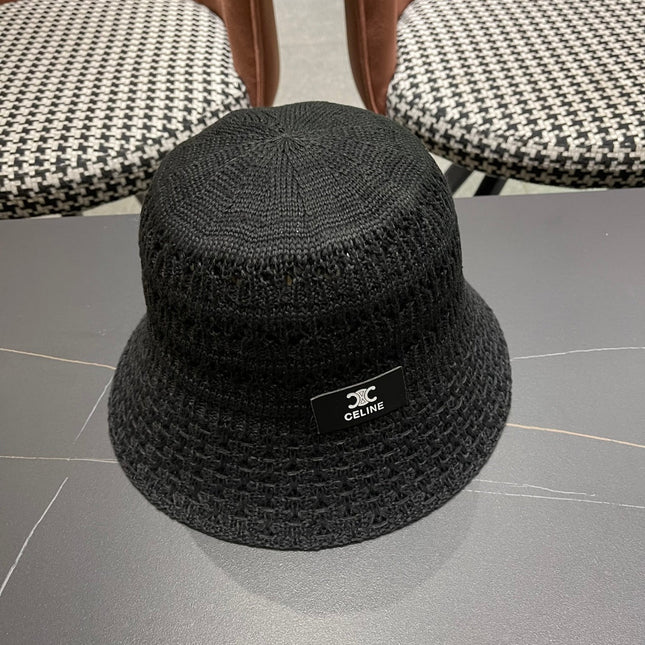 BUCKET HAT MODEL 651870 IN BLACK CROCHET