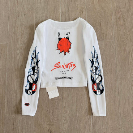 CHROME HEARTS 26S CROPPED LONG-SLEEVE T-SHIRT 037