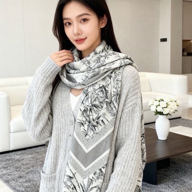 DIOR 26S SCARF 140CM IN CASHMERE SILK 304677