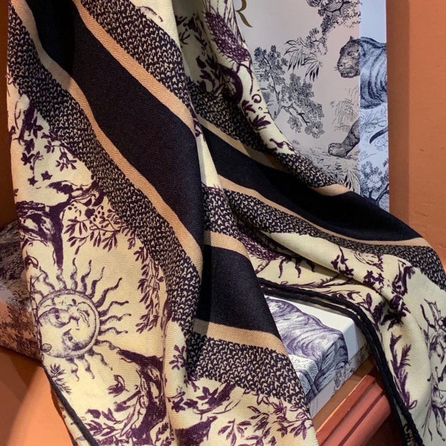 DIOR 26S SCARF 135CM IN CASHMERE SILK 304709