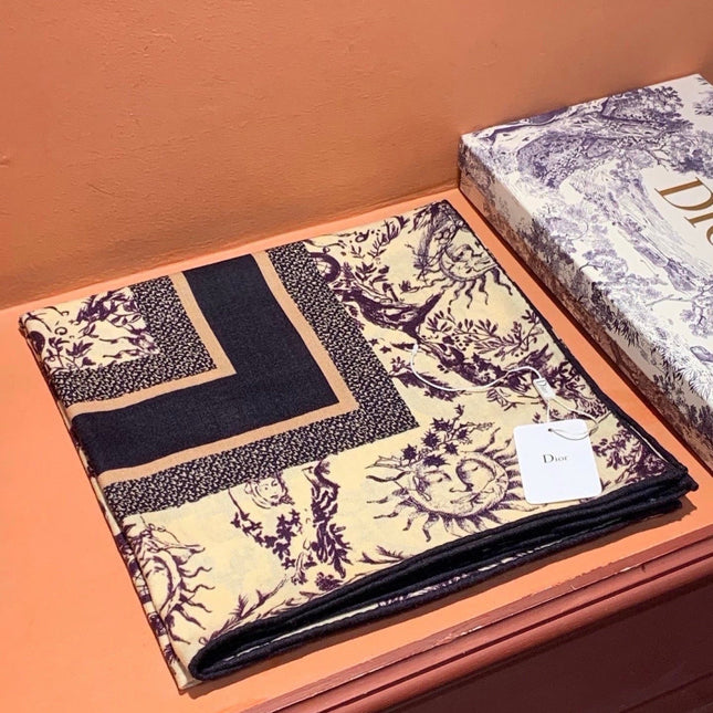 DIOR 26S SCARF 135CM IN CASHMERE SILK 304709
