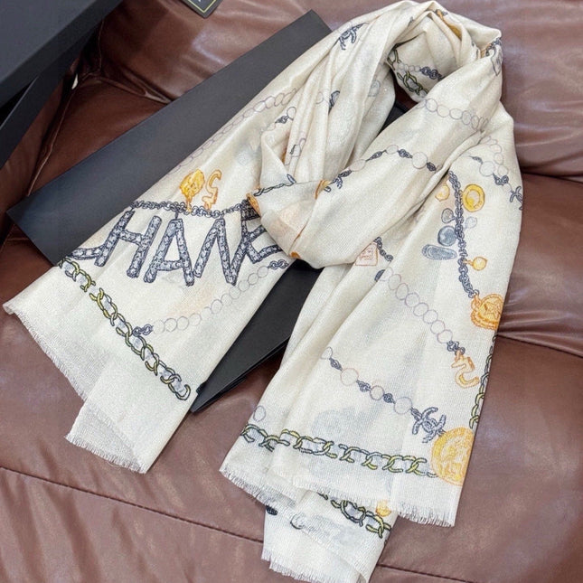CHANEL 26S SCARF 200 IN SILK 313205