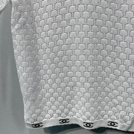 CHANEL 26S SHORT SLEEVE POLO TOP STYLE 1274