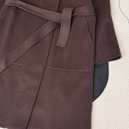 HERMES 25S REVERSIBLE LONG CASHMERE COAT 237