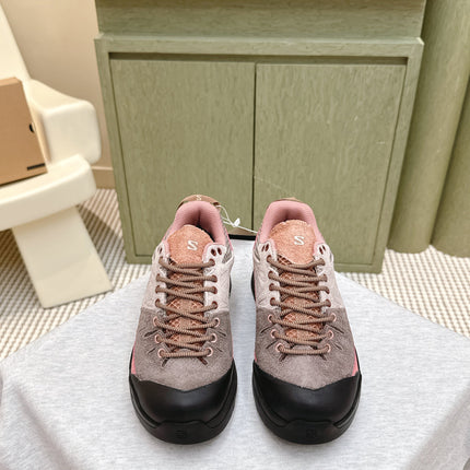 ALO 25S SALOMON X-ALP LTR SNEAKER IN MAUVE PINK SUEDE