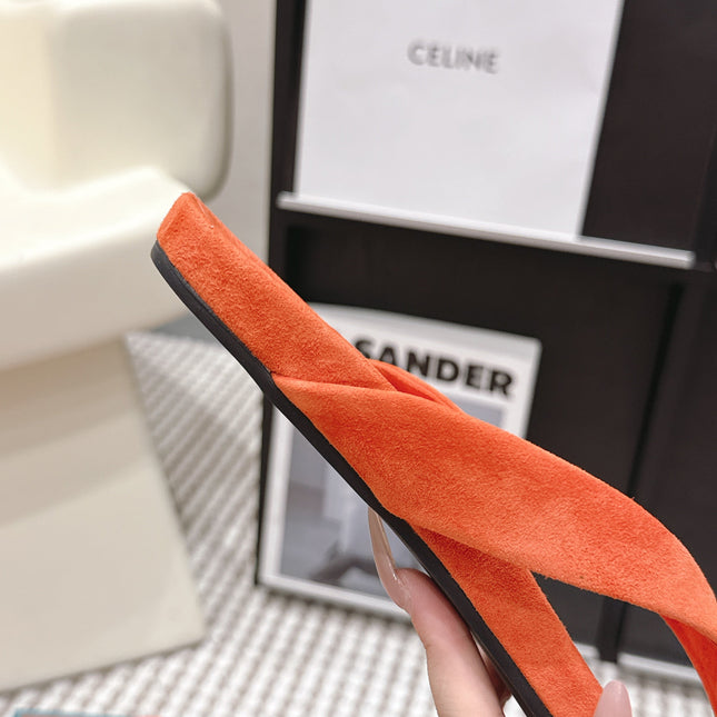 LP 26S THONG SANDALS IN ORANGE SUEDE
