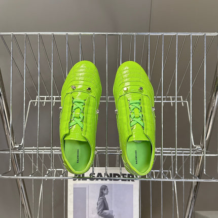 BALENCIAGA 25S SNEAKER IN GREEN CALFSKIN
