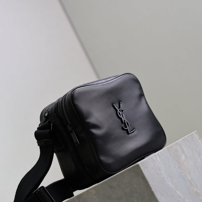 YSL 25S NIKI CAMERA BAG 19 IN BLACK CALFSKIN