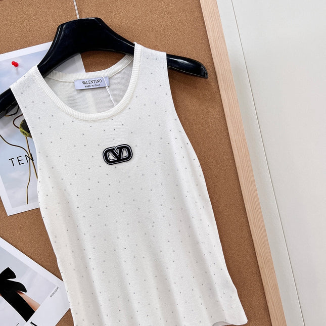 VALENTINO 26S EMBELLISHED SLEEVELESS SWEATER STYLE 88