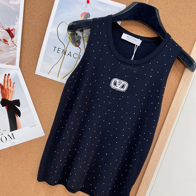 VALENTINO 26S EMBELLISHED SLEEVELESS SWEATER STYLE 87