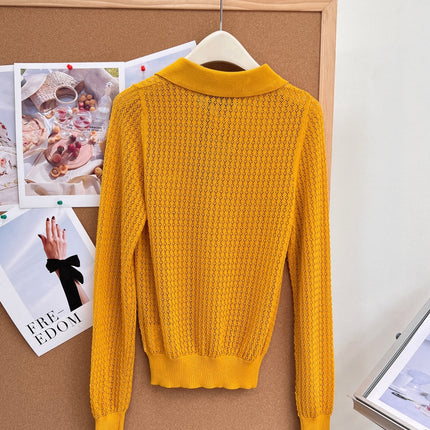 MIUMIU 26S LONG-SLEEVE POLO SHIRT 1256
