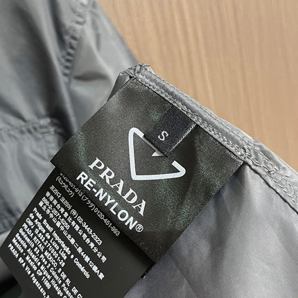 PRADA 26S SHORT-SLEEVE ZIP-UP SHIRT 1035