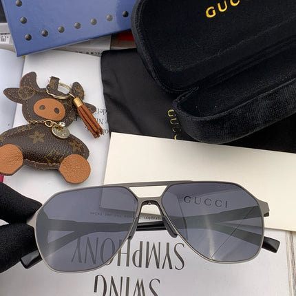 LOW NOSE BRIDGE FIT SUNGLASSES G3807 IN METAL