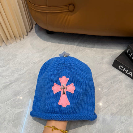 CHROME HEARTS 26S CROSS KNITTED BEANIE STYLE 002