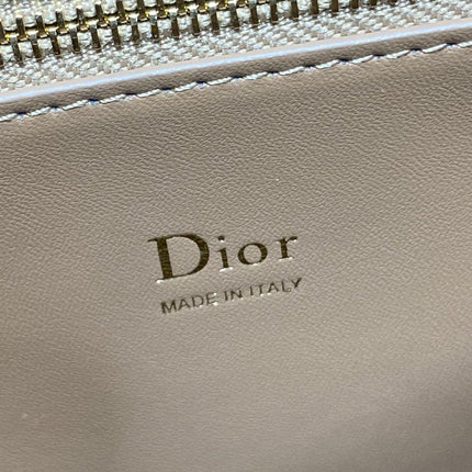 DIOR 26S CIGALE BAG 28 IN CARAMEL BROWN SMOOTH CALFSKIN GOLD HARDWARE