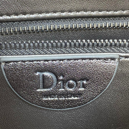 DIOR 26S LARGE MILLY-LA-FORET BAG 38 IN METALLIC ROSE GOLD PUFFY MACROCANNAGE CALFSKIN
