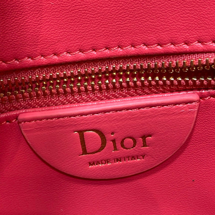 DIOR 26S MILLY-LA-FORET BAG 33 IN DARK RED PUFFY MACROCANNAGE CALFSKIN GOLD HARDWARE
