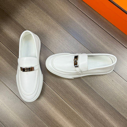 HM GAME SLIP-ON SNEAKER WHITE CALFSKIN