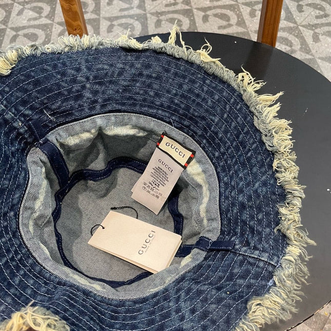 BUCKET HAT IN AEGEAN BLUE DENIM 346893