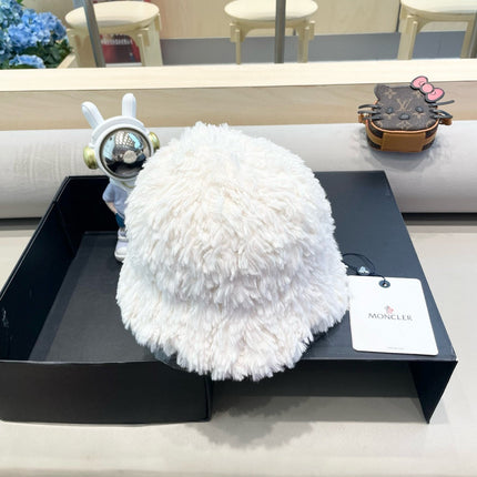 BUCKET HAT IN WHITE FLEECE 435040