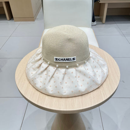 WIDE BRIM HAT IN IVORY STRAW 673033