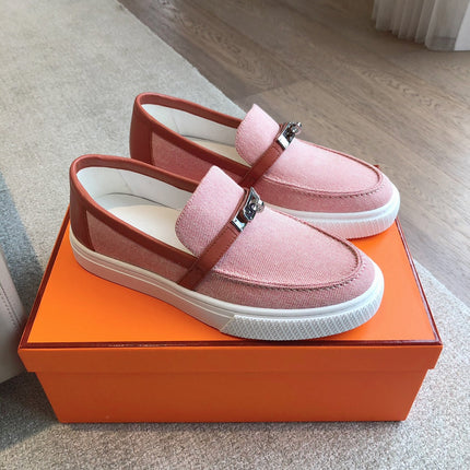 HM GAME SLIP-ON SNEAKER LIGHT PINK FABRIC