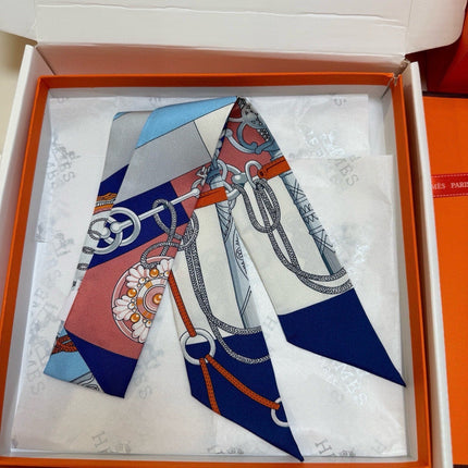 HERMES 26S TWILLY SCARF 86 IN SILK 496173