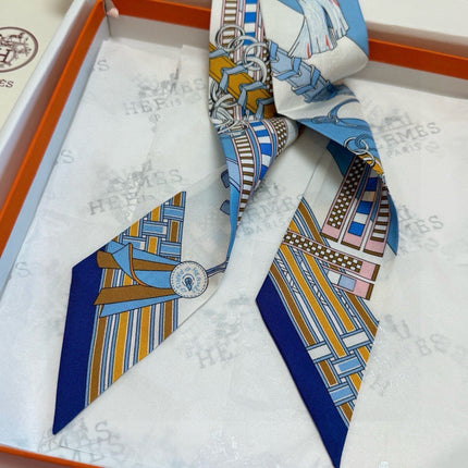 HERMES 26S TWILLY SCARF 86 IN SILK 498656