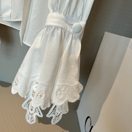 ELEGANT CHLOE WHITE BLOUSE