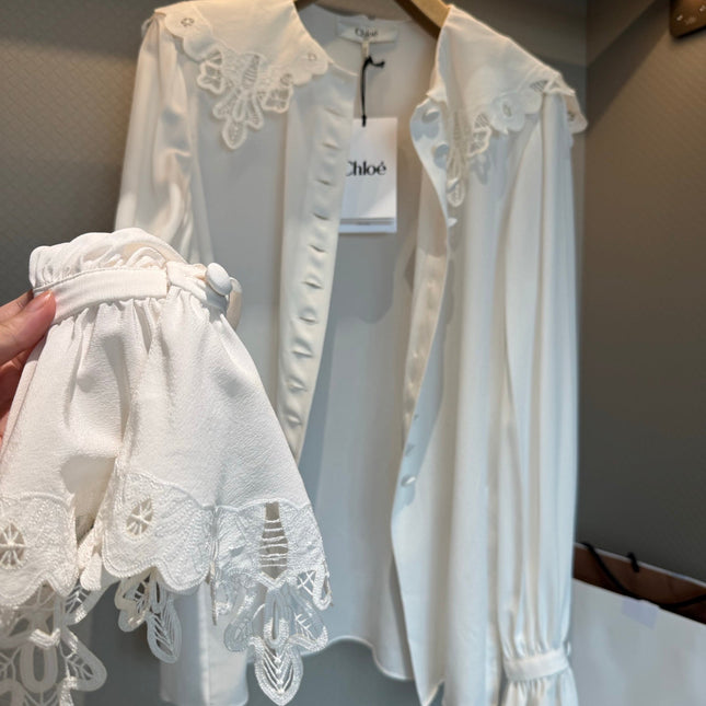 ELEGANT CHLOE WHITE BLOUSE