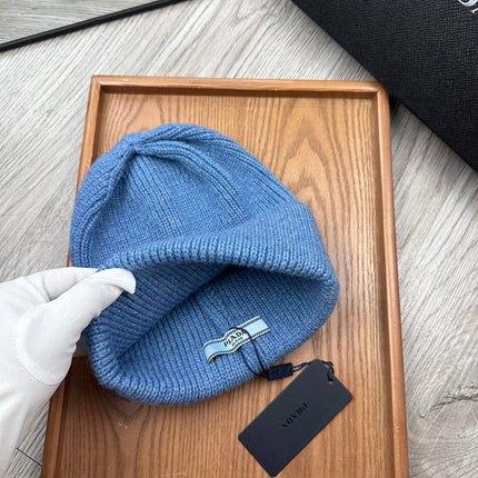 BEANIE HAT IN DOGGER BLUE WOOL 332396