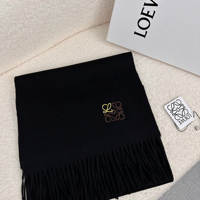 SCARF 180 CM IN BLACK CASHMERE 353157
