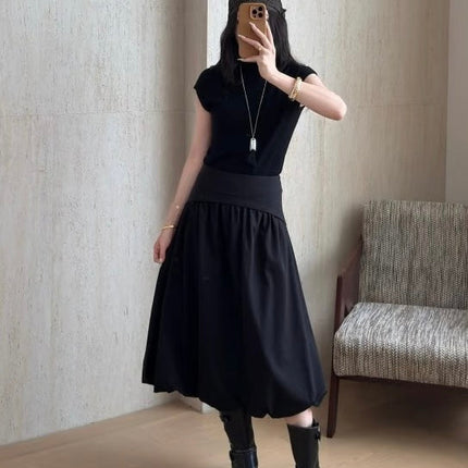 MONCLER 25S TULIP MIDI SKIRT 263