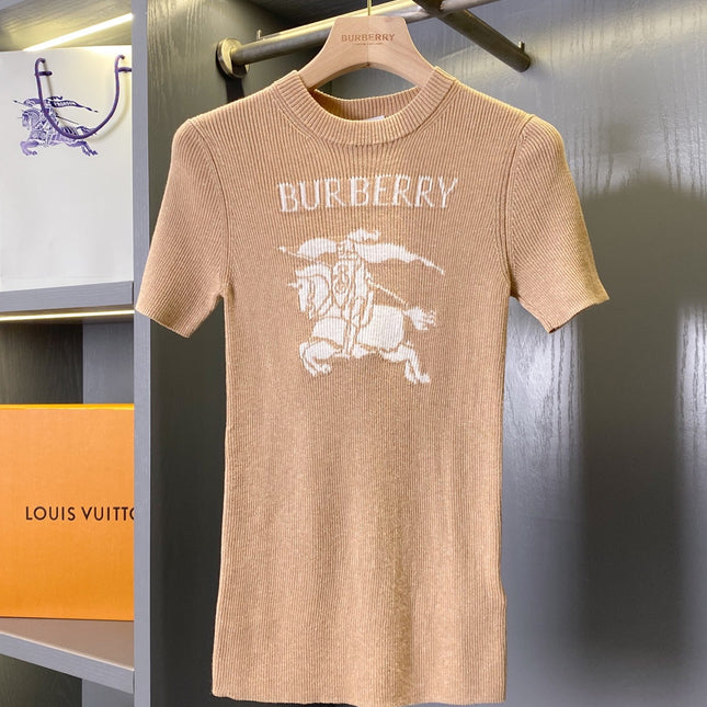 BURBERRY 26S SHORT-SLEEVE SWEATER 393