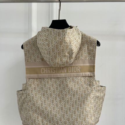 DIOR 26S JACQUARD HOODED UTILITY VEST 1752
