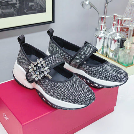 VIV' RUN BABIES SNEAKERS IN BLACK LUREX